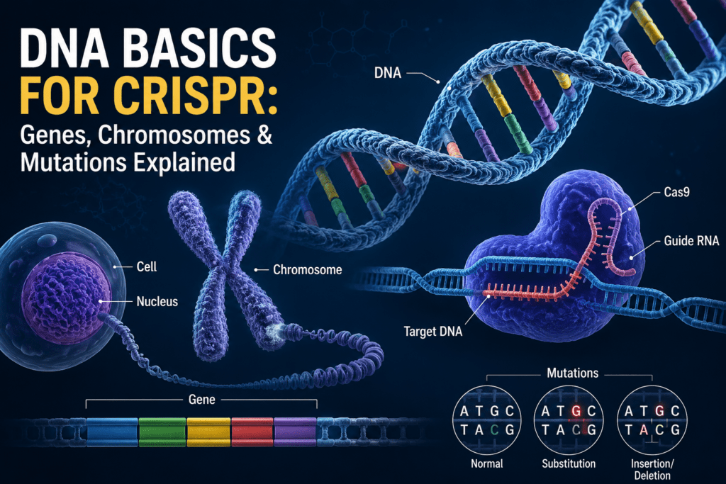 DNA Basics for CRISPR: Genes, Chromosomes & Mutations Explained