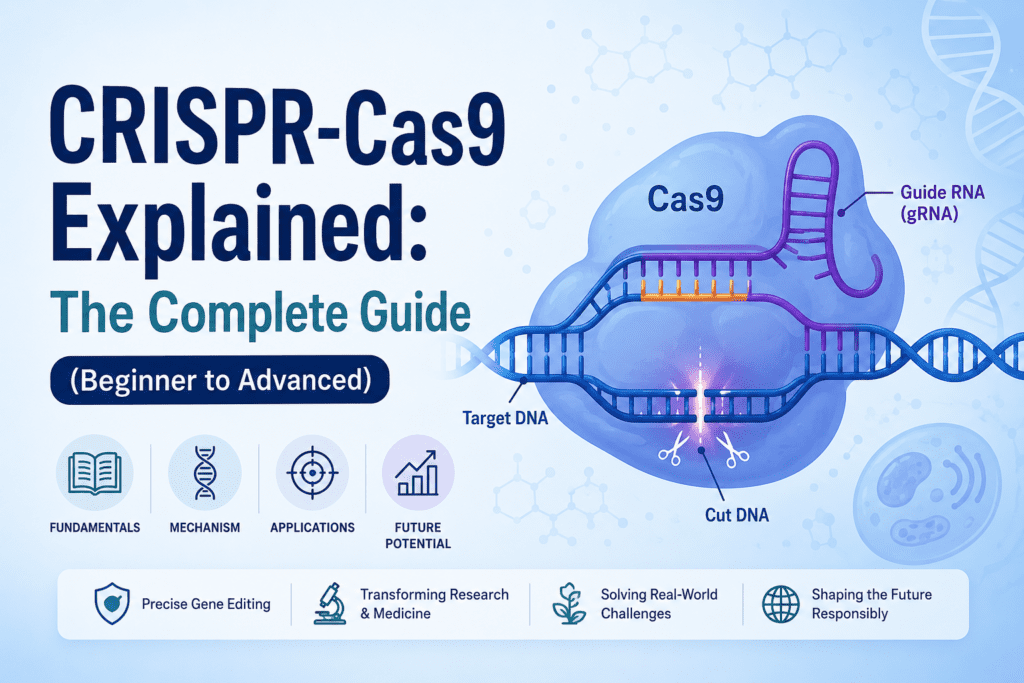 CRISPR-Cas9 Explained: The Complete Guide (Beginner to Advanced)